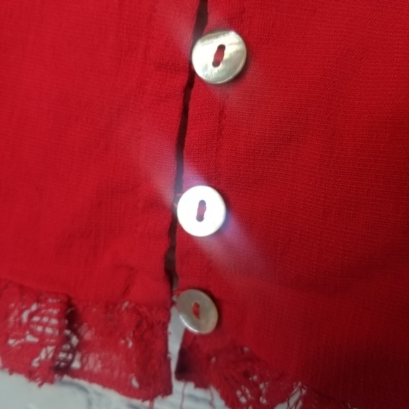 Free People Here I Am brami red lace - Picture 5 of 9